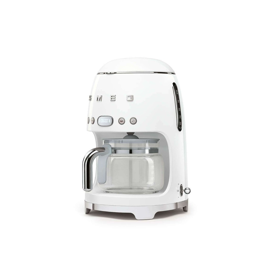 Coffee & Espresso & Tea * | Online Smeg White Drip Coffee Maker