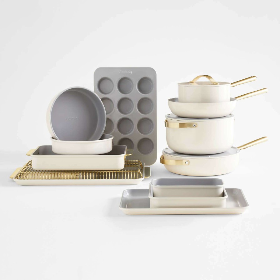 Bakeware * | Latest Caraway Cream Full Kitchen Set