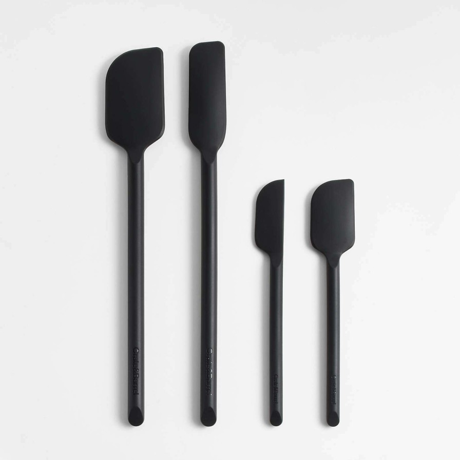 Kitchen Tools & Accessories * | Discount Online Crate & Barrel Black Silicone Utensils, Set Of 4