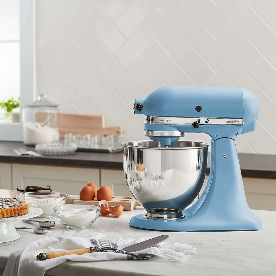 Appliances & Electrics * | Excellent Quality Kitchenaid Artisan Series Blue Velvet 5-Quart Tilt-Head Stand Mixer