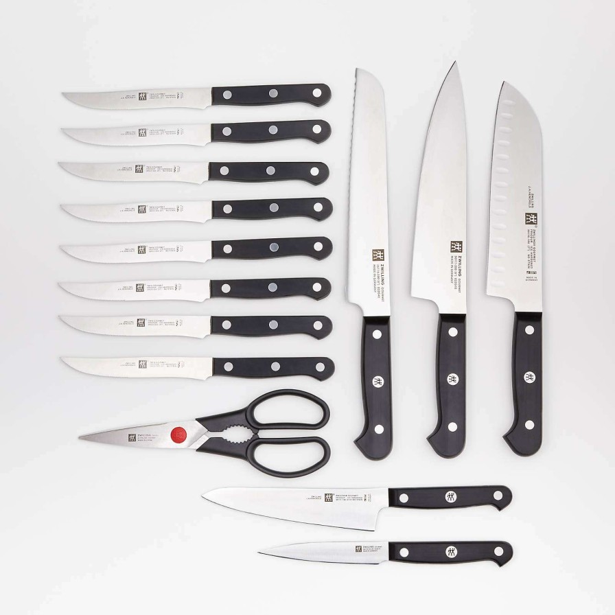 Cutlery * | Good Quality Zwilling Gourmet Self-Sharpening 15-Piece Set