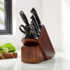 Cutlery * | Official Zwilling J.A. Henckels Pro 7-Piece Acacia Knife Block Set