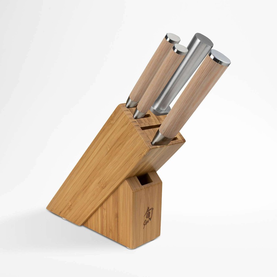 Cutlery * | Outlet Shun Classic Blonde 5-Piece Starter Knife Set