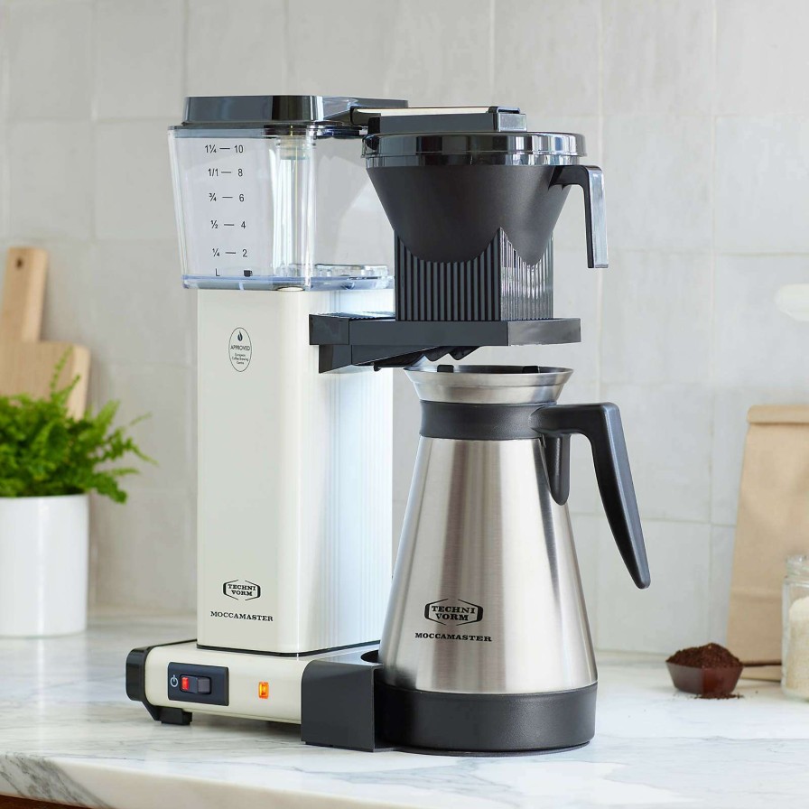 Coffee & Espresso & Tea * | Good Quality Moccamaster Kbgt Thermal Brewer 10-Cup Off-White Coffee Maker