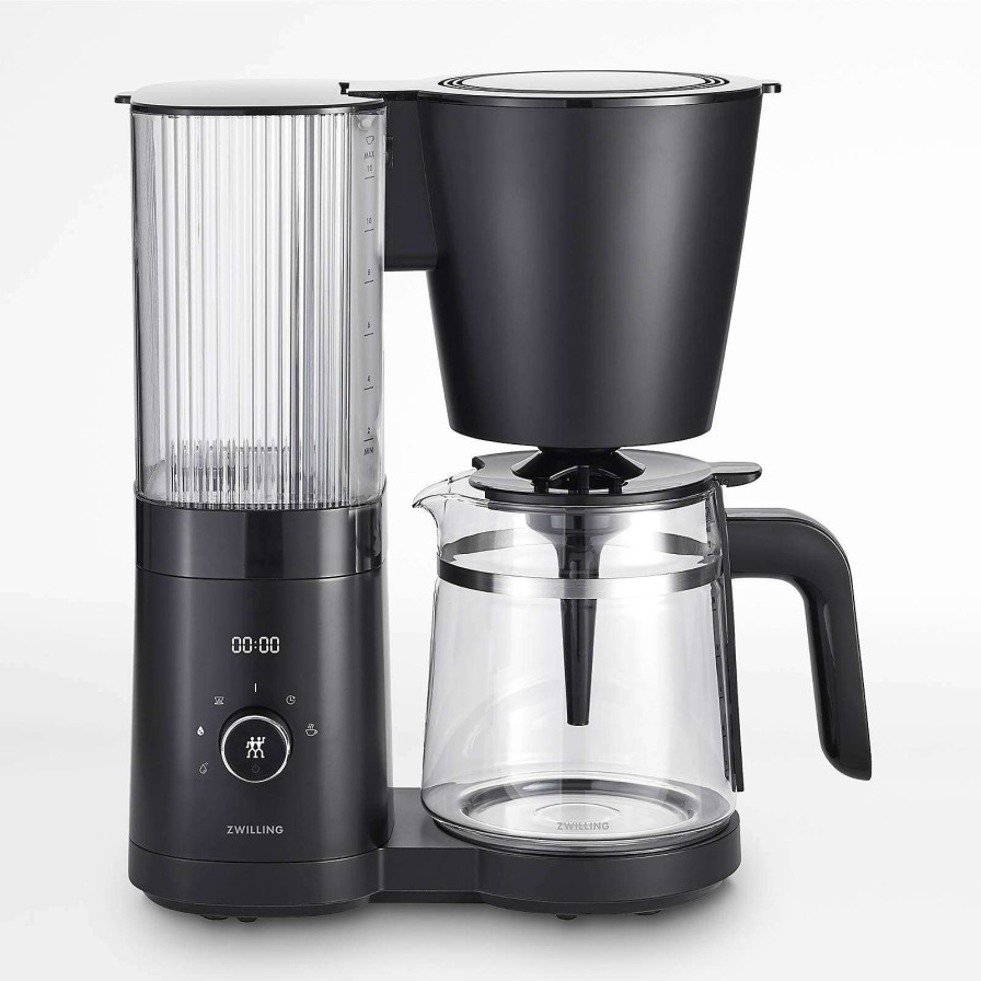 Coffee & Espresso & Tea * | Outlet Zwilling Enfinigy Matte Black Glass 12-Cup Coffee Maker