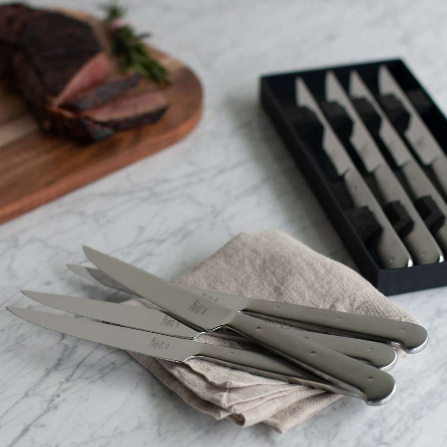 Cutlery * | Outlet Zwilling J.A. Henckels Porterhouse 8-Piece Stainless Steel Steak Knife Set