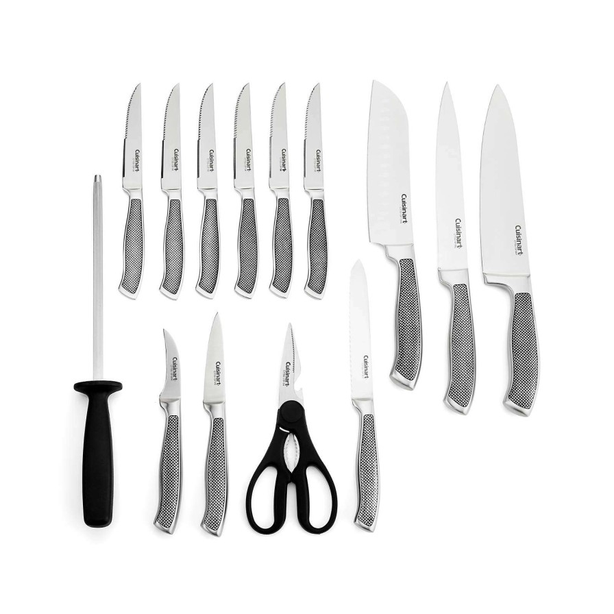 Cutlery * | Sells Cheap Cuisinart Graphix 15-Piece Knife Block Set