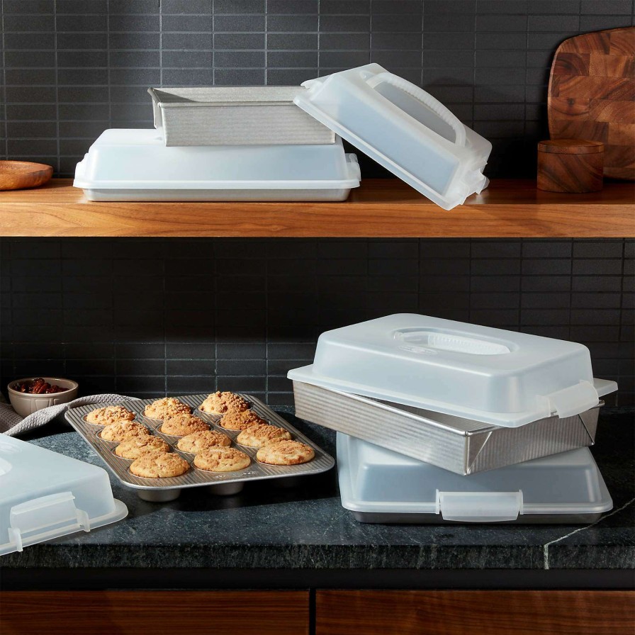 Bakeware * | Official Usa Pan 10-Piece Bakeware Set With Lids