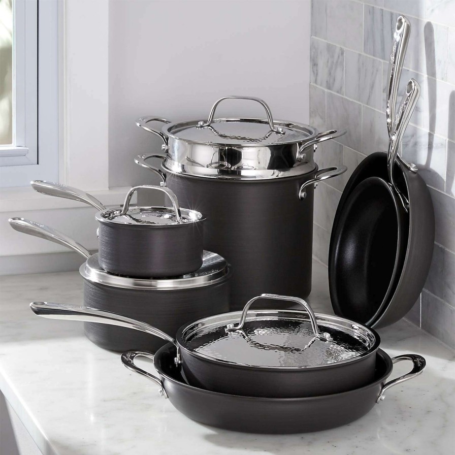 Cookware * | Latest Lagostina Nera Hard-Anodized 12-Piece Set