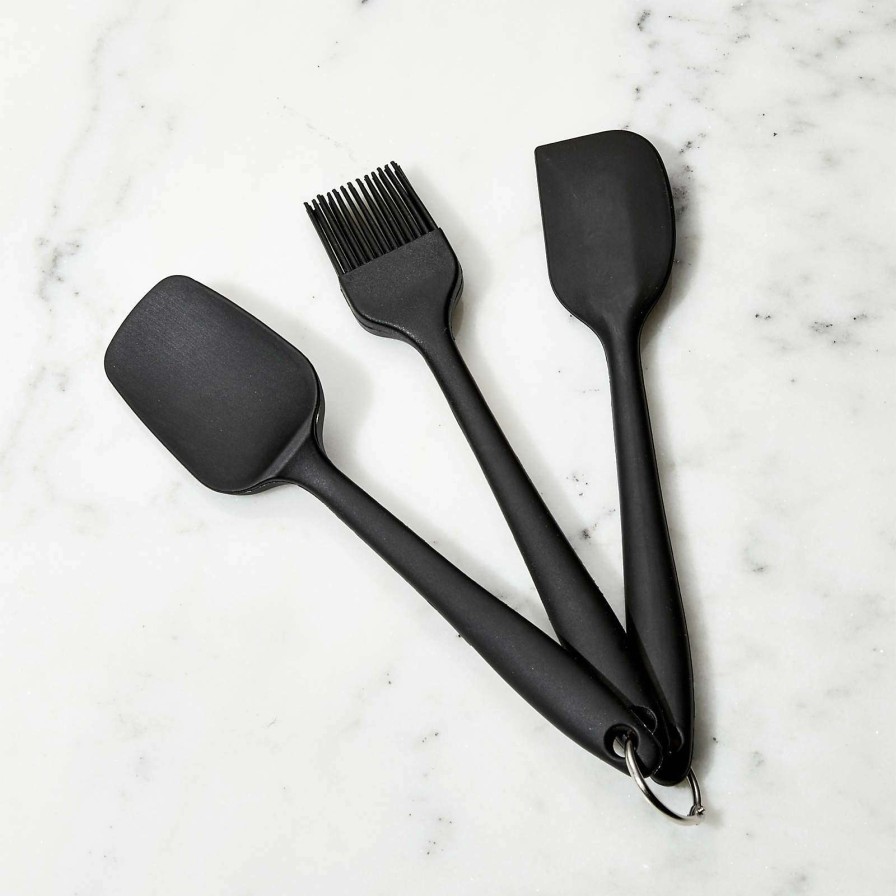 Kitchen Tools & Accessories * | Official Black Silicone Tools, Set Of 3