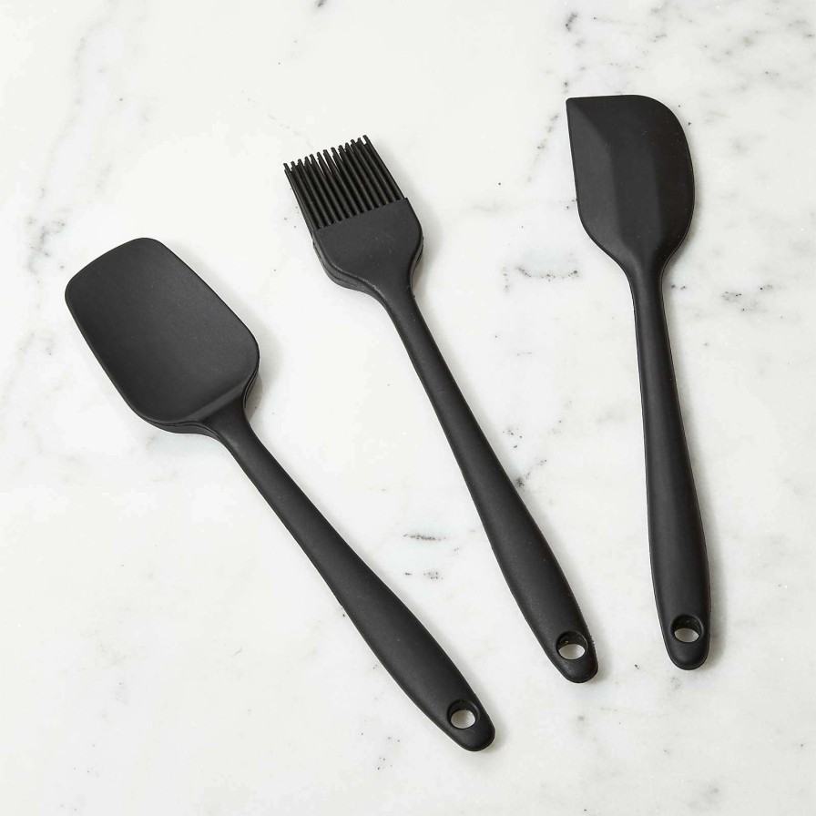 Kitchen Tools & Accessories * | Official Black Silicone Tools, Set Of 3