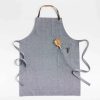 Kitchen Linens * | Sells Cheap Denim Cooking Apron With Pockets