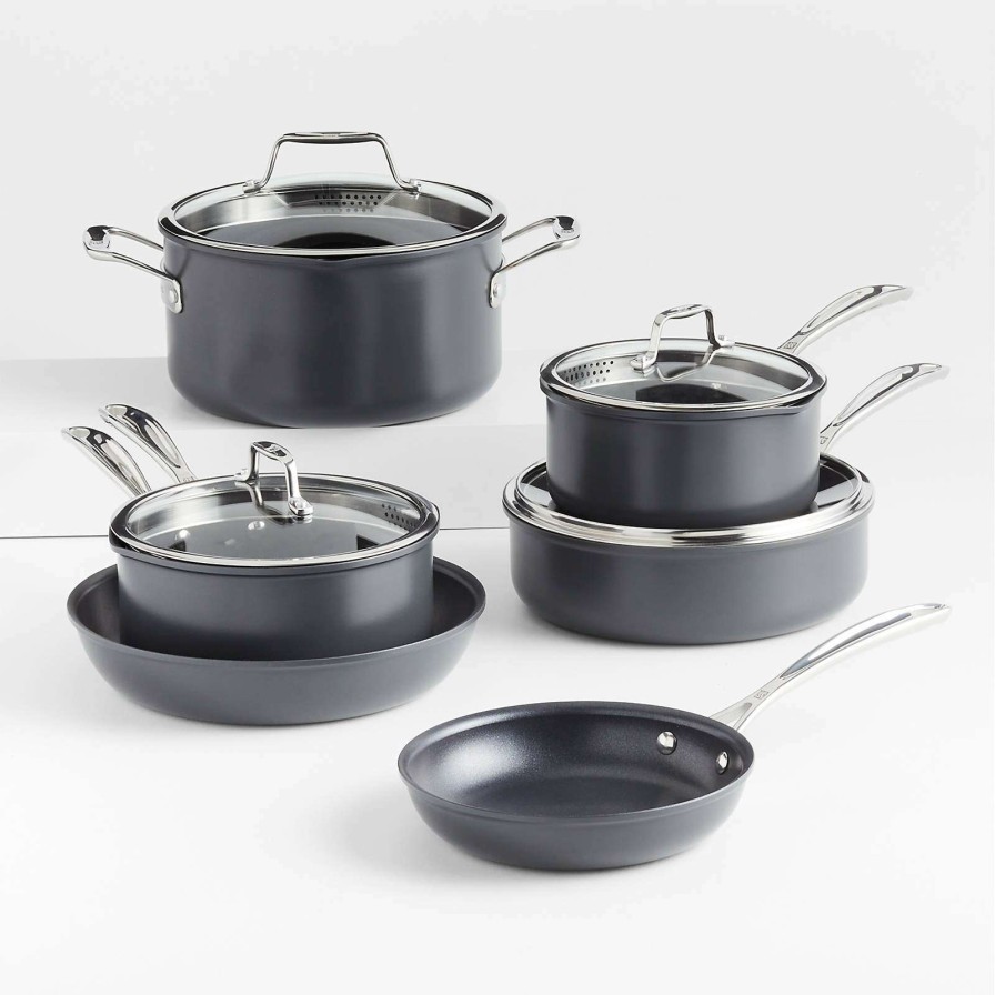 Cookware * | New Zwilling Clad Xtreme Hard-Anodized 10-Piece Cookware Set