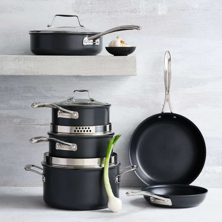 Cookware * | New Zwilling Clad Xtreme Hard-Anodized 10-Piece Cookware Set