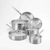 Cookware * | Best Sale Hestan Probond Stainless Steel 10-Piece Cookware Set