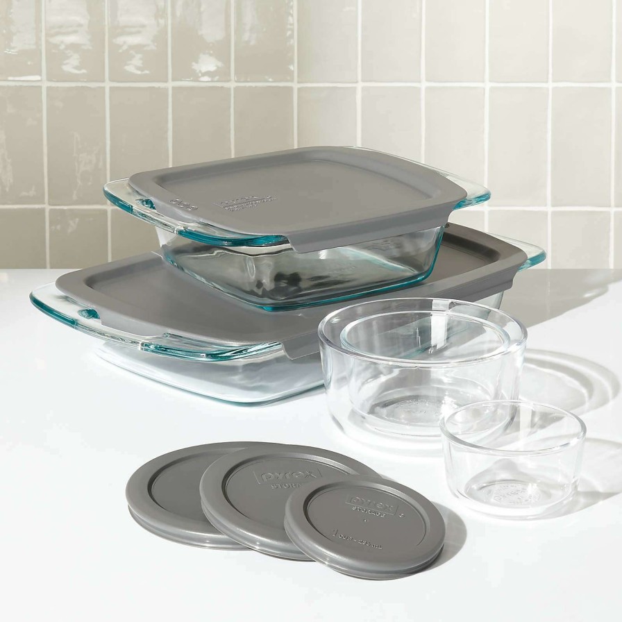 Bakeware * | Sells Cheap Pyrex 10-Piece Storage And Glass Bakeware Set