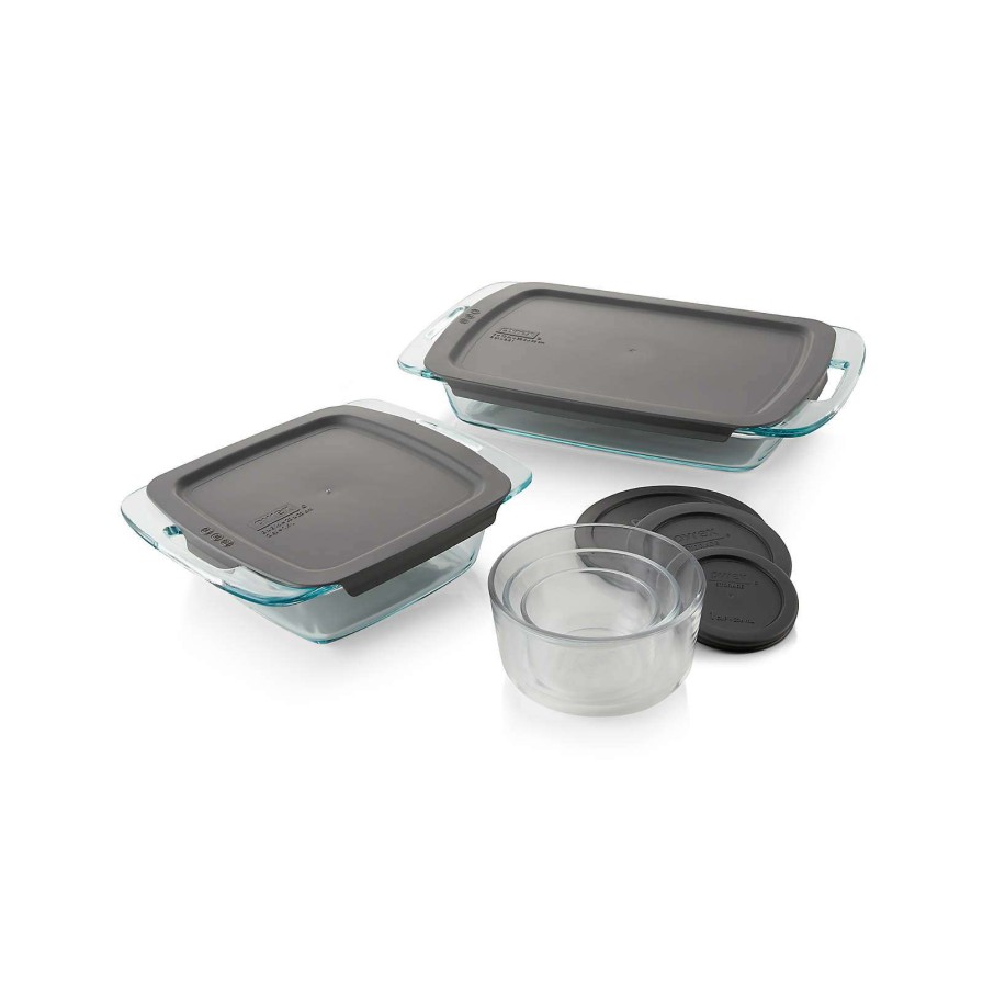 Bakeware * | Sells Cheap Pyrex 10-Piece Storage And Glass Bakeware Set