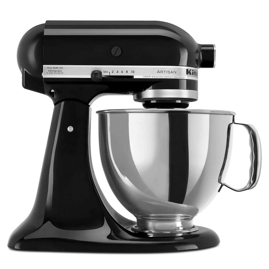 Appliances & Electrics * | Latest Kitchenaid Artisan Series Onyx Black 5-Quart Tilt-Head Stand Mixer