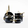 Cookware * | Excellent Quality Greenpan Reserve Black 10-Piece Ceramic Non-Stick Cookware Set