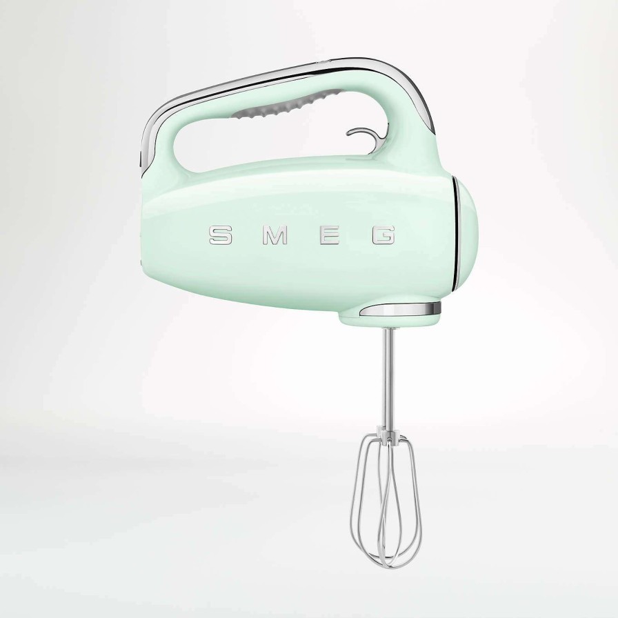 Appliances & Electrics * | Official Smeg Pastel Green 9-Speed Hand Mixer