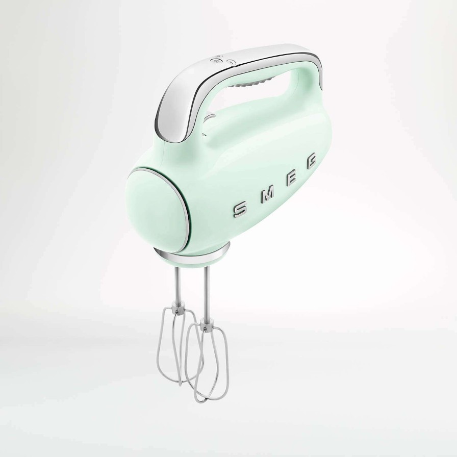 Appliances & Electrics * | Official Smeg Pastel Green 9-Speed Hand Mixer