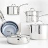 Cookware * | Official Cuisinart Forever Stainless Collection 11-Piece Stainless Steel Cookware Set