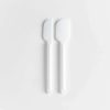 Kitchen Tools & Accessories * | Excellent Quality Crate & Barrel White Silicone And Stainless Steel Mini Spatulas, Set Of 2