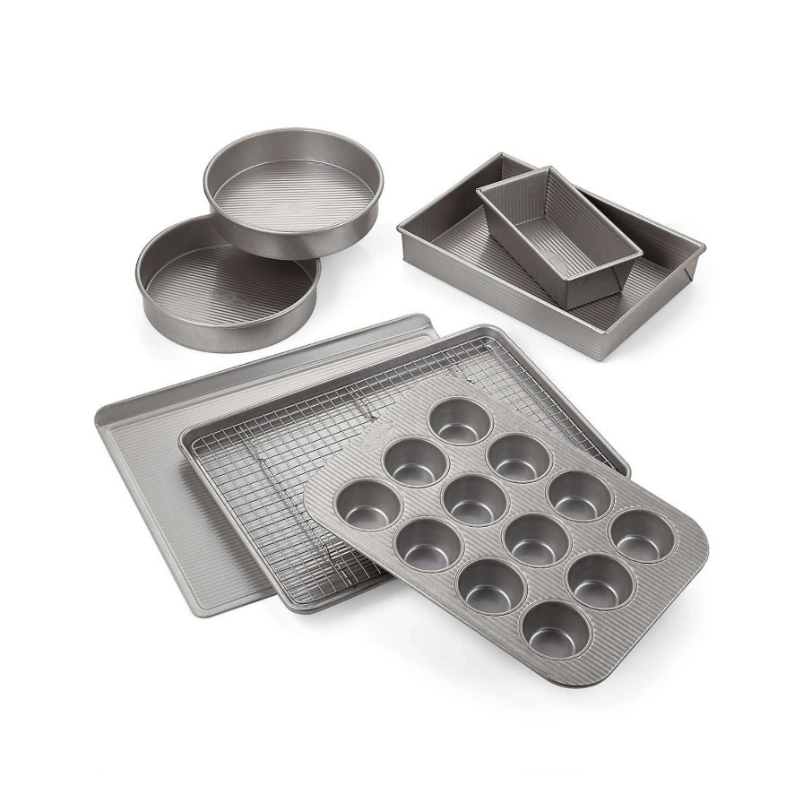 Bakeware * | Cheap Online Usa Pan 8-Piece Non-Stick Bakeware Set