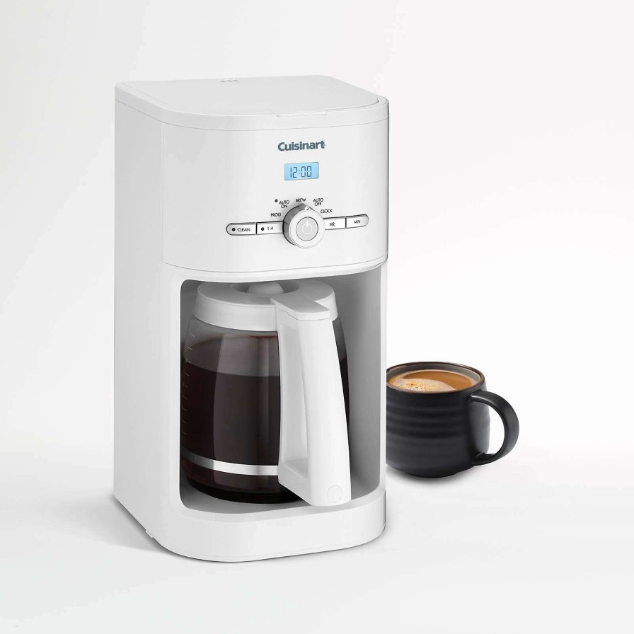 Coffee & Espresso & Tea * | Official Cuisinart Classic White 12-Cup Programmable Coffee Maker