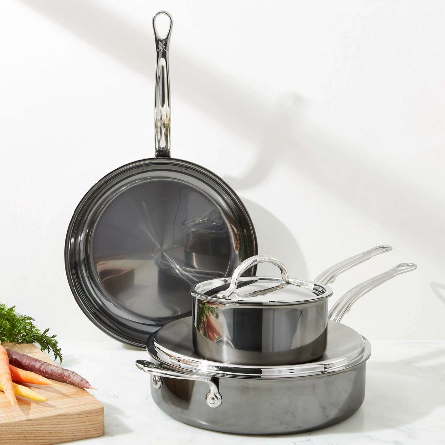 Cookware * | Sells Cheap Hestan Nanobond Stainless Steel 5-Piece Cookware Set