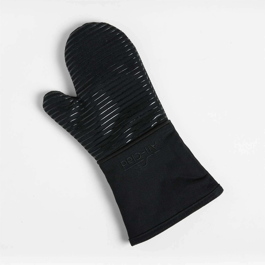 Kitchen Linens * | Best-Selling All-Clad Black Oven Mitt