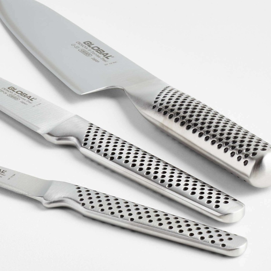 Cutlery * | Latest Global Classic 3-Piece Knife Set