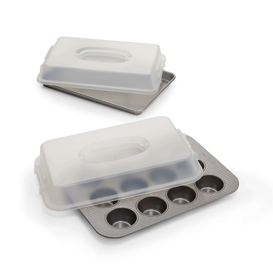 Bakeware * | Online Usa Pan 4-Piece Bakeware Set With Lids