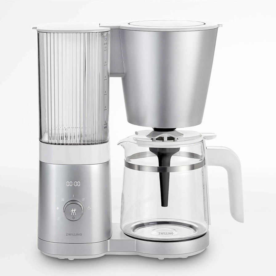 Coffee & Espresso & Tea * | Offering Discounts Zwilling Enfinigy Silver Glass 12-Cup Coffee Maker