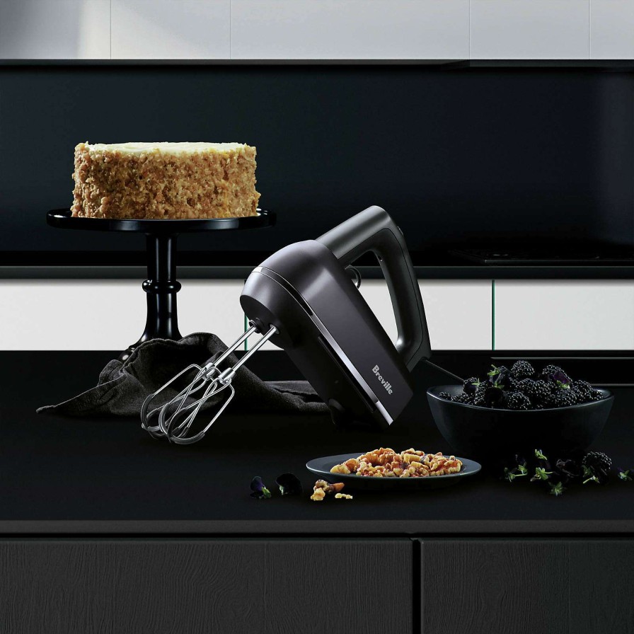 Appliances & Electrics * | Official Breville Handy Mix Scraper Black Truffle Hand Mixer