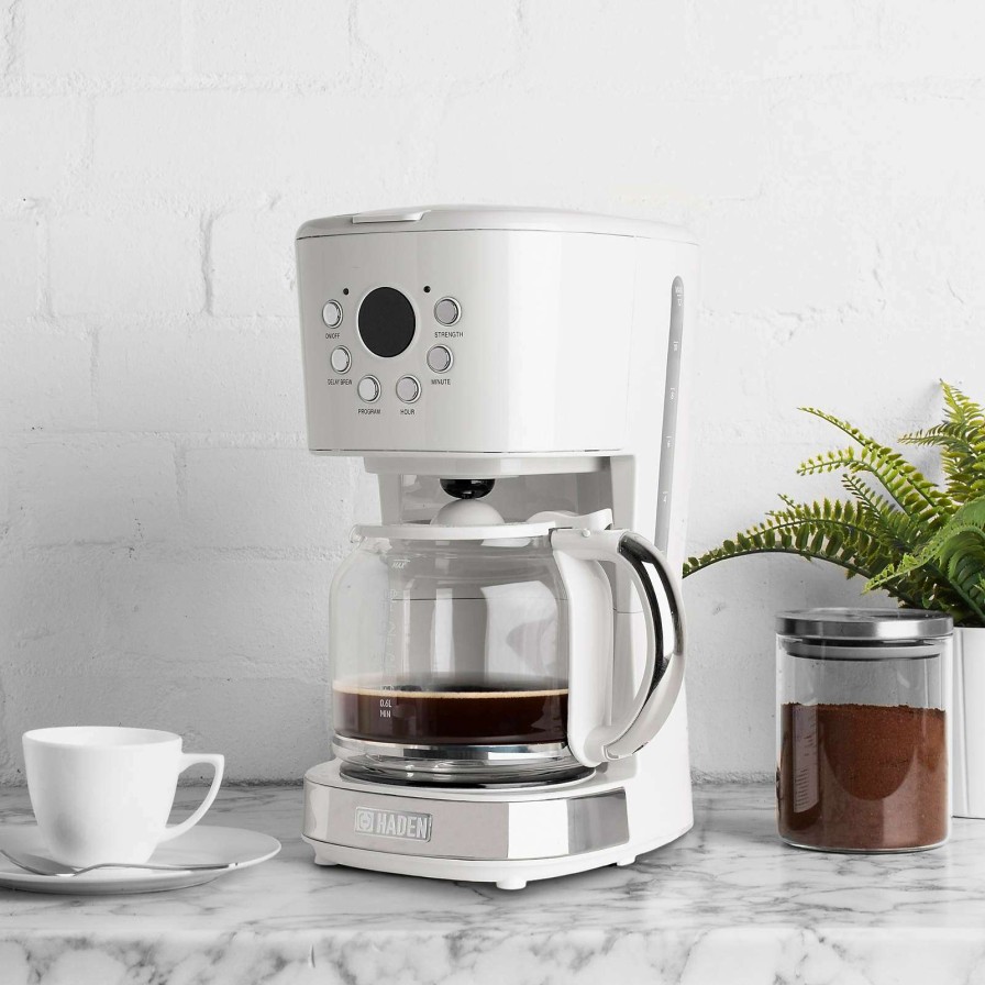 Coffee & Espresso & Tea * | Sells Cheap Haden Ivory Programmable Drip Coffee Maker