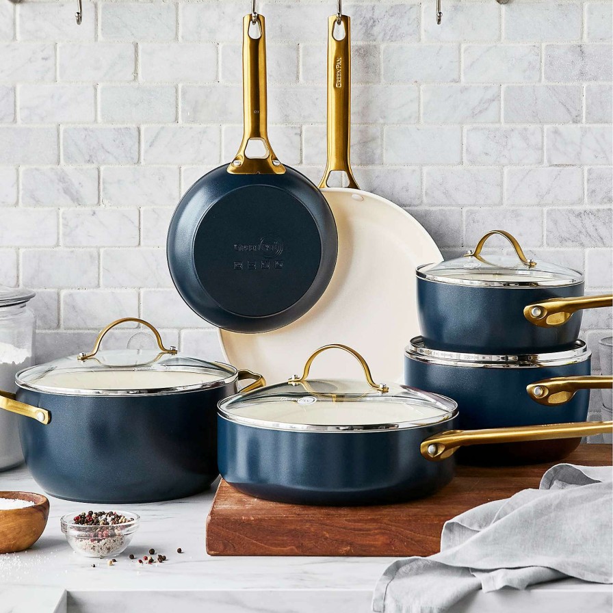 Cookware * | Latest Greenpan Reserve Twilight 10-Piece Ceramic Non-Stick Cookware Set