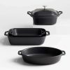 Bakeware * | Cheap Online Staub Ceramics Matte Black 5-Piece Bakeware Set