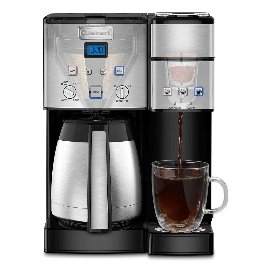 Coffee & Espresso & Tea * | Latest Cuisinart Coffee Center 10-Cup Thermal Coffee Maker And Single-Serve Brewer