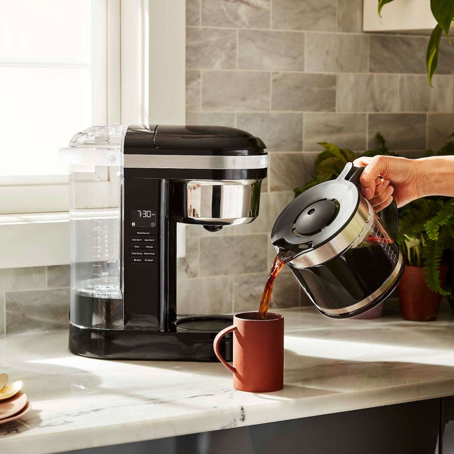 Coffee & Espresso & Tea * | Outlet Kitchenaid Onyx Black 12-Cup Drip Coffee Maker