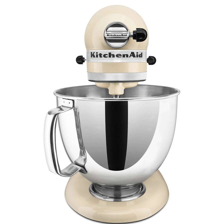 Appliances & Electrics * | Latest Kitchenaid Artisan Series Almond Cream 5-Quart Tilt-Head Stand Mixer