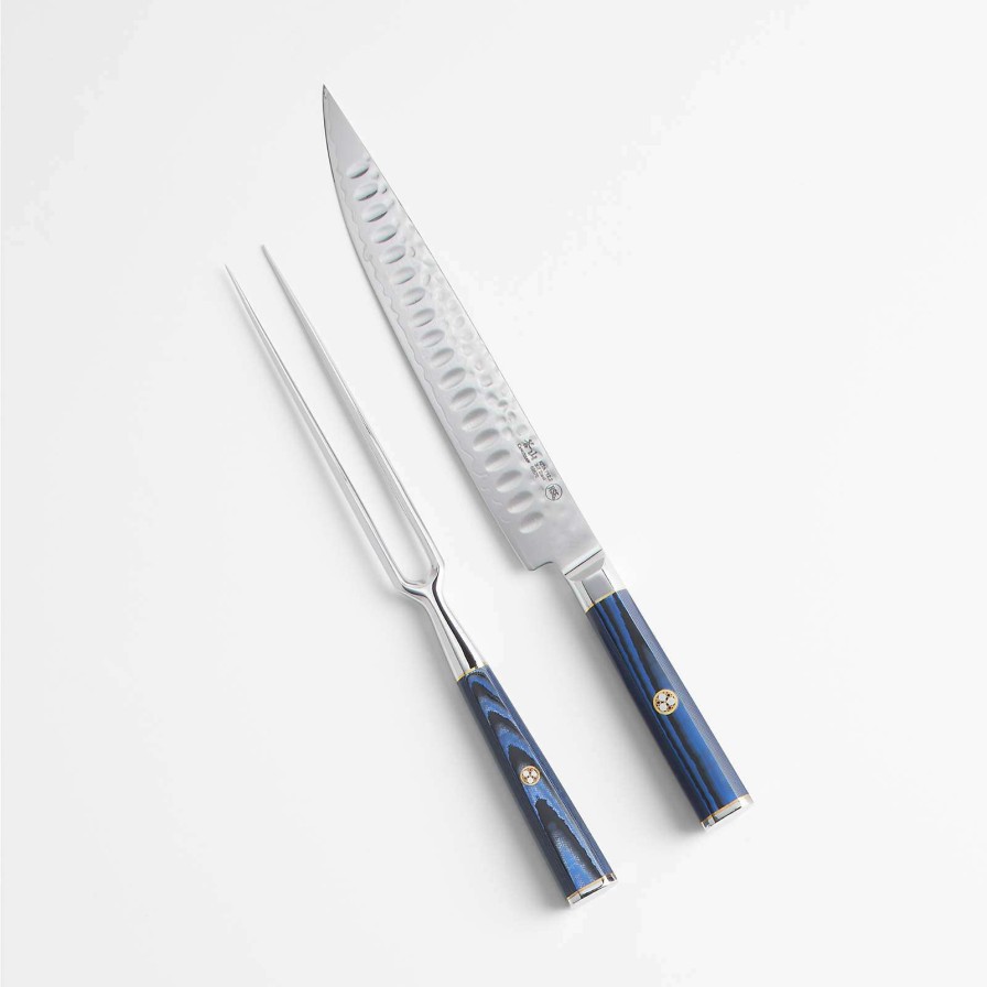 Cutlery * | Outlet Cangshan Kita Blue 2-Piece Carving Set