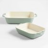 Bakeware * | Discount Online Staub 2-Piece Eucalyptus Green Ceramic Baking Dish Set