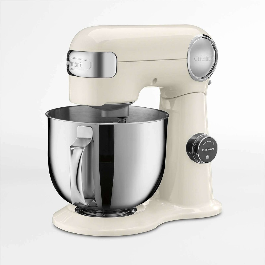 Appliances & Electrics * | Online Sale Cuisinart Precision Pro Digital Cream 5.5-Qt. Tilt-Head Stand Mixer