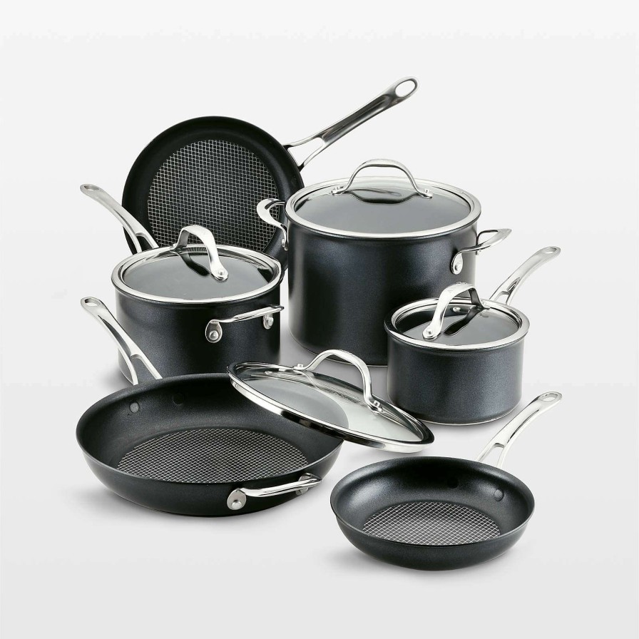 Cookware * | Online Sale Anolon X 10-Piece Cookware Set