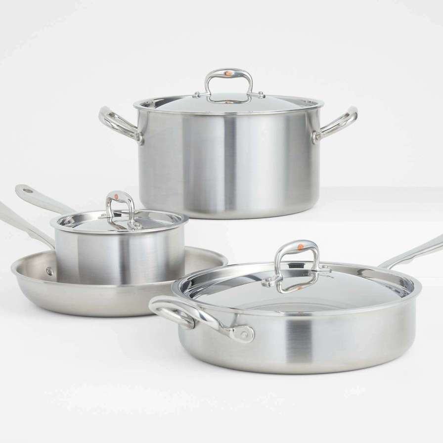 Cookware * | Discount Online Rfn By Ruffoni Stainless Steel 7-Piece Cookware Set