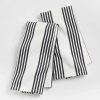 Kitchen Linens * | Official Cuisine Stripe Black Dish Towels, Set Of 2