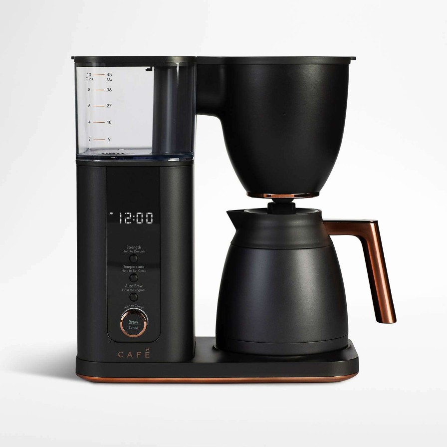 Coffee & Espresso & Tea * | Online Sale Cafe Matte Black 10-Cup Drip Coffee Maker With Thermal Carafe