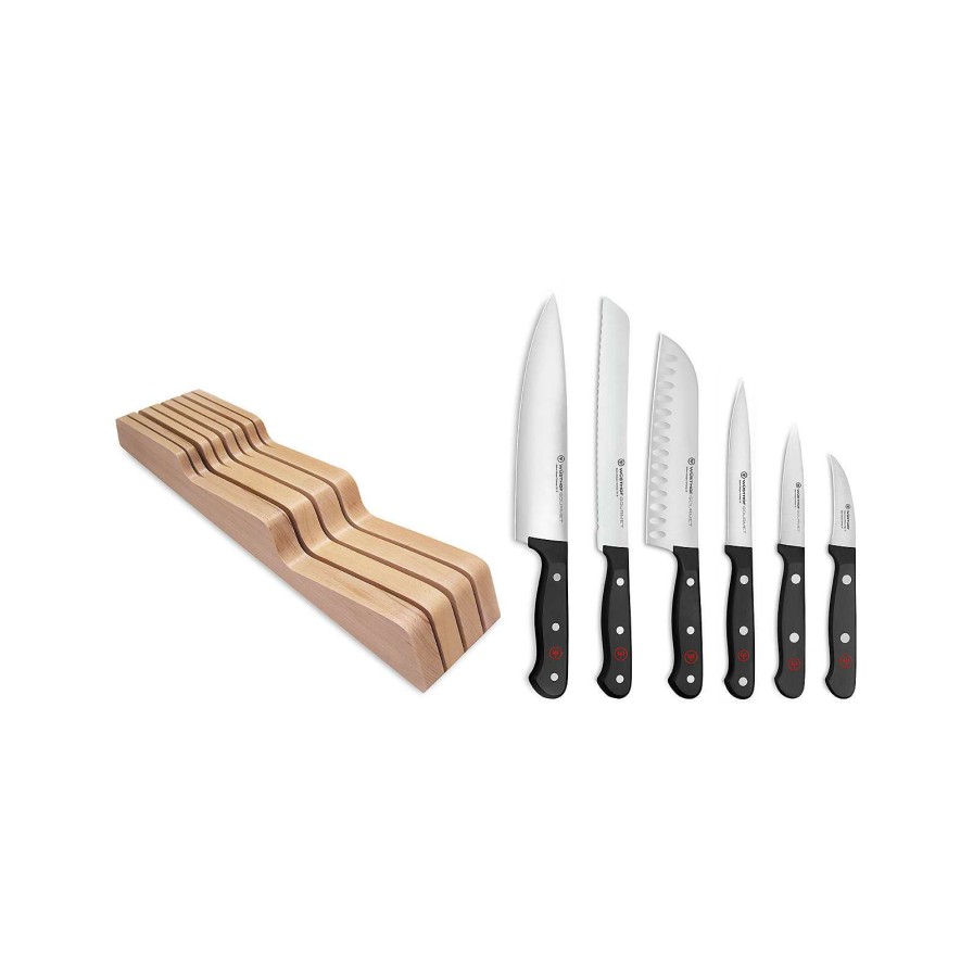 Cutlery * | With Discount Wusthof Gourmet 7-Piece In-Drawer Knife Set