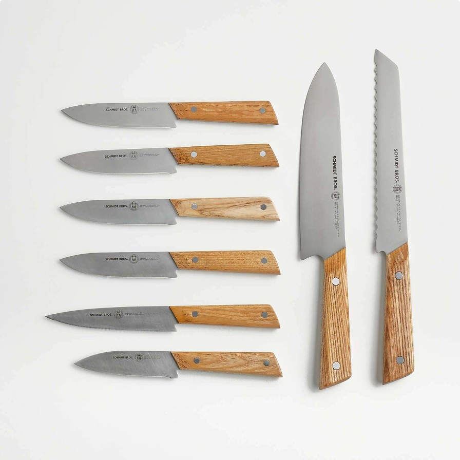 Cutlery * | Cheap Online Schmidt Brothers Hex 9-Piece Knife Block Set